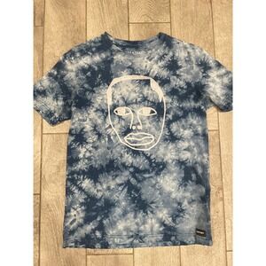 Earl Sweatshirt Blue Tie Dye Graphic Face T-Shirt Mens Medium Odd Future Merch